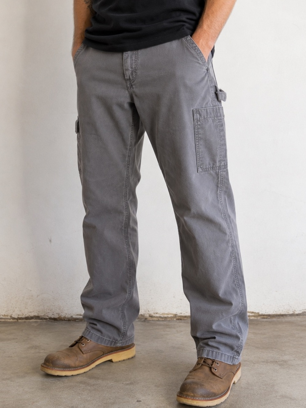 Carhartt Men’s 32x30 Gray Painter Work Pants Relaxed Fit Workwear